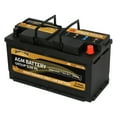 Weize Platinum AGM 95Ah 12v Car Automobile Battery, BCI 49, 160RC
