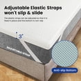 thumbnail image 2 of 3 Inch Gel Memory Foam Mattress Topper Twin, Cooling Mattress Topper with Removable & Washable Bamboo Cover, CertiPUR-US Certified, 2 of 6