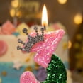 thumbnail image 4 of Birthday Number Candle, Glitter Mermaid Themed, 1 Piece,Suitable for Kids Birthday Party Cake Decoration, 4 of 5