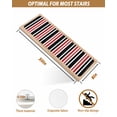 thumbnail image 6 of Black Red Stair Treads Non Slip for Steps Stripe Minimalist Vertical Stripes Modern Art 10 Pcs Reusable Adhesive Stair Runner Mats for Dogs Elders Carpet Treads Rugs for Staircase 8x30 In, 6 of 7