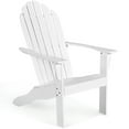 thumbnail image 4 of Costway Outdoor Adirondack Chair Accent Chair Solid Wood sturdy Patio Garden Furniture White, 4 of 9