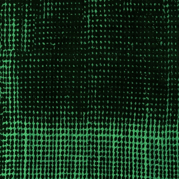 Ahgly Company Indoor Square Abstract Green Modern Area Rugs, 7' Square