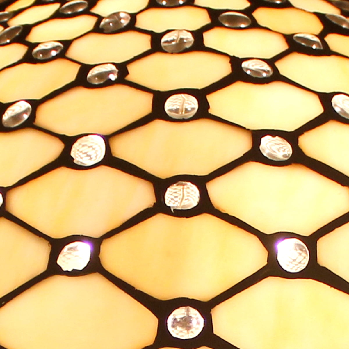 Tiffany Style Table Lamp W16H24 Inch Tall Stained Glass Crystal Pear Bead Lampshade Antique Night Light Base S005  LAMPS Lover Living Room Bedroom Office Study Reading Desk Nightstand Gifts