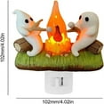 thumbnail image 3 of 2025 Ghost Campfire Flickering Nightlight: 2 Ghost Roasting S'mores At Campfire 3D Spooky Fire Marshmallow Night Light - LED Faux Campfire Lamp Plug into Wall Funny Halloween Gifts, 3 of 6