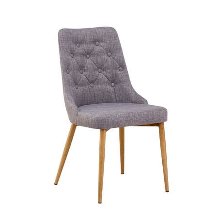 Best Master Furniture Terra Grey Fabric with Beech Wood Leg Dining Chairs, Set of (The Best Wood Glue For Furniture)