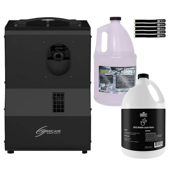 Chauvet DJ Hurricane Bubble Haze LT Multi-Purpose Atmospheric Haze & Bubble Machine with Fluid Package