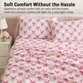 thumbnail image 6 of THD Pink Bows Printed Kids Bed Sheets - 3 Piece - Patterned Teen Girls Bed Sheet Set - Wrinkle Resistant & Ultra Soft - Fits Mattresses up to 15 Inches Deep - Twin, 6 of 6