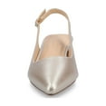 thumbnail image 6 of Journee Womens Sylvia Medium and Wide Width Sling Back Covered Block Heel Pumps, 6 of 9