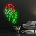 thumbnail image 2 of Handmadetneonsign Hiphop Alien Led Sign, Hiphop Alien Neon Light, Swag Alien Neon Sign, Cool Alien, 2 of 5