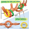 thumbnail image 3 of Juego inflable Hoshin para lanzar anillos con cuernos de reno, paquete de 2, 3 of 7