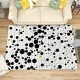 thumbnail image 1 of 3x4 Rug, Polka Dot Door Mat Washable Non Slip Soft for Entryway, Geometric Abstract Rug, Black and White Carpet, Polka Dot Home Decor & Gifts, 1 of 7