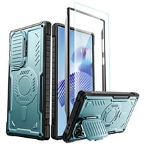 ExoGuard For Samsung Galaxy S24 Ultra Case, Phone Case with Screen Protector and Kickstand (Blue)