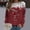 Wine, variant on WXLWZYWL Oversized Christmas Sweatshirts for Women 2024 Ugly Christmas Sweaters Cute Reindeer Graphic Crewneck Pullover Tops