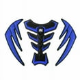 thumbnail image 1 of 3D Rubber Side Tank Pad Protector Gas Fit For Kawasaki ZX 6R 10R Z1000 Z750 Blue, 1 of 5