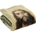 thumbnail image 4 of Elegant Comfort Lightweight Printed Throw Blanket- All Season, Soft, Cozy and Plush- Decorative Throw Blankets, Perfect for Lounging, 50 x 70 inches, Jesus, Throw Blanket, 4 of 6