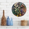 thumbnail image 3 of Yayeee 10" Wall Clock Battery Operated Quartz Round Silent Non-Ticking Home Decor, White Floral Garden, 3 of 6