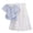 Blue, variant on Girls'T-Shirt and Midi Skirt Set 2-Piece Outfit Summer Casual Dressy Skirt Set for Tweens Daily Wear