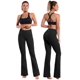 thumbnail image 2 of Pantalones de yoga BUBBLELIME de nailon de cintura alta para mujer, 2 of 7