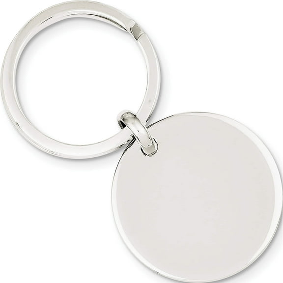 Sterling Silver Rhodium-Plated Key Ring Made In United States qq221