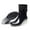 Black, variant on Dvkptbk Rain Boots Women Buckle Side Zipper High-Heeled Transparent Mid-Tube Wedge Heel Women Rain Womens Shoes