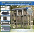 thumbnail image 4 of 4-Tier Catio Outdoor Cat Enclosure, Large Weatherproof Cat House with Sleeping Condos & Window Access for Multiple Cats, 4 of 8
