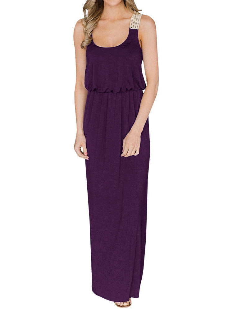 solid color maxi dresses