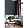 thumbnail image 6 of ESTA Home Trilliant Dark Blue Art Deco Motif Wallpaper, 20.9-in by 33-ft, 6 of 12