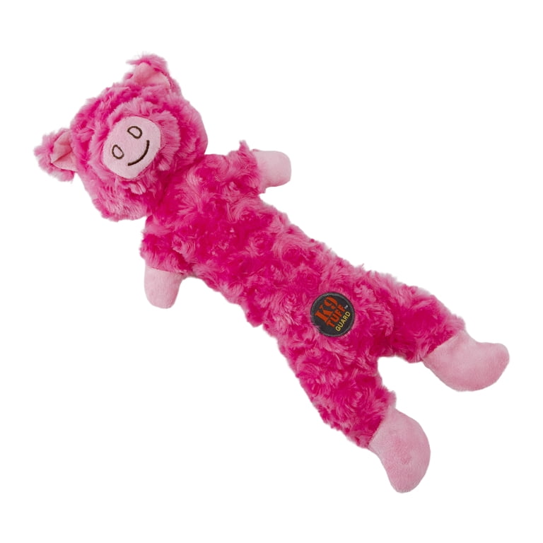 Charming Pet Lil' Dudes Pig Dog Toy, Squeaky Chewing Fun, Pink