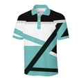 thumbnail image 2 of Camisas de Manga Larga para Hombres Impresos Girar Hacia Abajo Botones de Cuello Lateral Dividido, Casual Camiseta Blusa para Hombres, 2 of 4