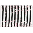 thumbnail image 6 of jafea Pink Heart Shower Curtain Sets with Rugs Black and White Striped Romantic Valentine''s Day Fabric Shower Curtain with Hooks Abstract Art Bathroom Curtains Shower Set, 72x72 inches, 6 of 6