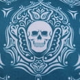 thumbnail image 2 of Outdoor Skull Pillow-Blue, 2 of 5