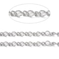 thumbnail image 2 of Resistant 304 Stainless Steel Textured Twist Oval Link Chains Unwelded with Spool Stainless Steel color 13.5x10x1.7mm 9.5x7x1.7mm DIY, 2 of 3