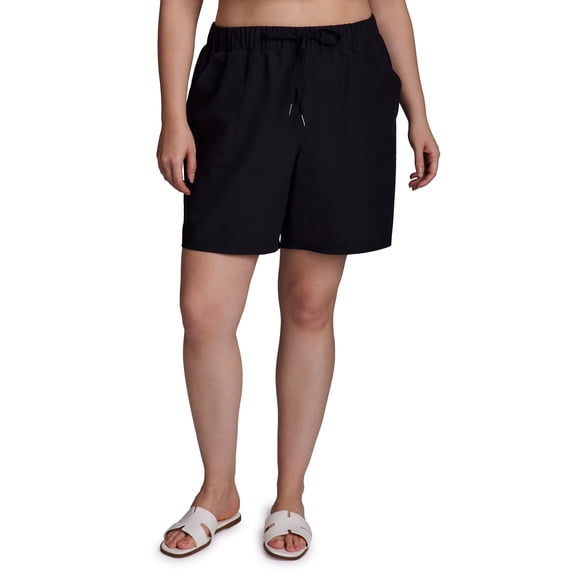 RBX Active Women's Plus Size Stretch Woven Walking Short With Pockets