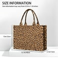 thumbnail image 3 of Large Capacity Tote Bag,Brown and Black Leopard Print Handbag Fashion Luxury Tote Bag,15.7"x13"x 5.1" Inches,Laptop Compatible, 3 of 6