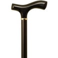 thumbnail image 2 of Alex Orthopedic Wood Cane with Fritz Handle in Black Stain - Stylish Walking Stick for Men, Women and Seniors - Cut to Size, Supports Up to 250lbs, 2 of 2