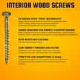 thumbnail image 2 of Velocity Interior 1 1/2 Wood Screws Contractor Pack (Size #8, 558 PCS) – Wood Screw, Carbon Steel Screws with Zinc Plating, Includes 1 PSD ACR Drive Bit and Durable Bulk Screw Storage Organizer, 2 of 6