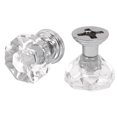 thumbnail image 2 of Tirador de cristal falso en forma de diamante de 20 mm para cajones de armario de Unique Bargains, 5 piezas, 2 of 2