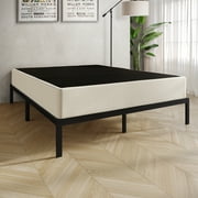 Castle Place 8 Inch King Metal Box Spring with Beige Linen Cover
