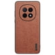 thumbnail image 1 of For Oppo A5 Pro 5G Case Wood Texture PU Leather Coated PC TPU Phone Cover - Grey, 1 of 5