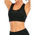 thumbnail image 3 of FUTATA Women's High Impact Wireless Mesh Sports Bra Cross Strap Sports Bra Support Bounce Control Fitness Workout Sports Running Bra Yoga Bra, 3 of 8