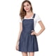 thumbnail image 2 of Mini vestido de Mezclilla Allegra K Con tirantes ajustables para Mujer azul oscuro S, 2 of 7