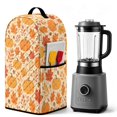 thumbnail image 3 of FOR U DESIGNS Pumpkin Maple Leaves Print Blender Dust Cover Thanksgiving Decor Quilted, Washable, Stain Resistant, Dustproof, Suitable Kitchen Storage & Decoration, 3 of 7