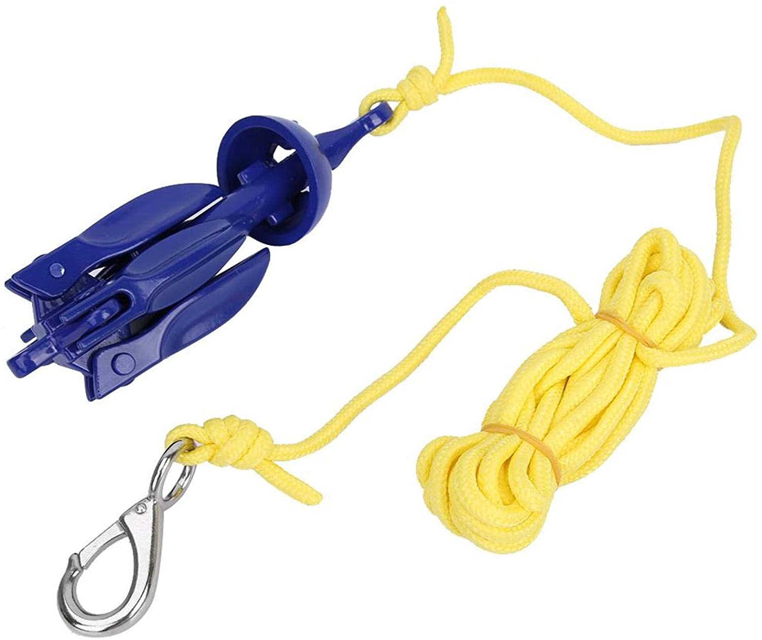 Anchor, Durable Boat Anchor Folding Anchor Aluminum Anchor with Rope