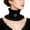 Black, variant on Giaone Lace Detachable Collar Punk Victorian Ruffle Neck Collar for Masquerades Party
