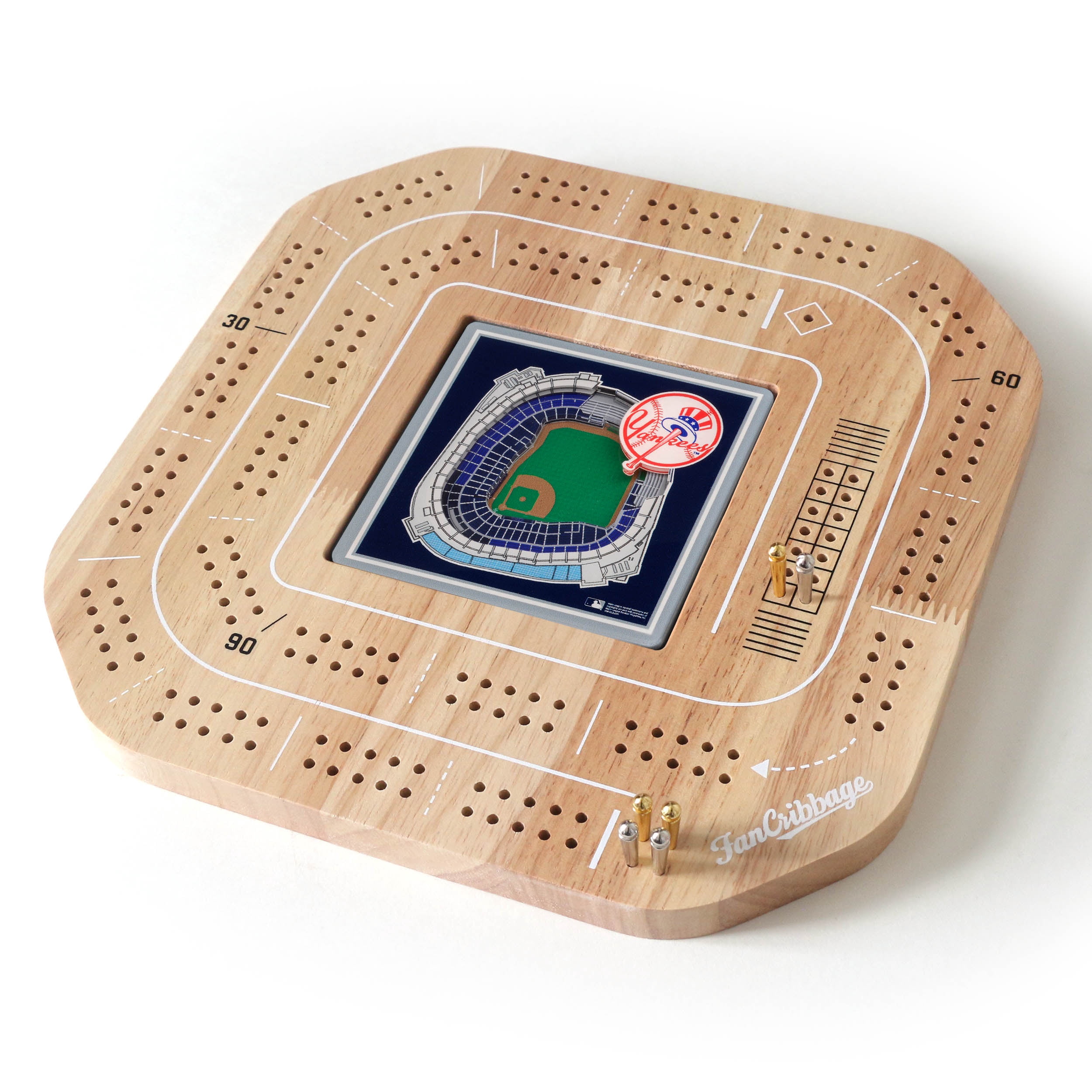 YouTheFan MLB New York Yankees Stadiumview Cribbage