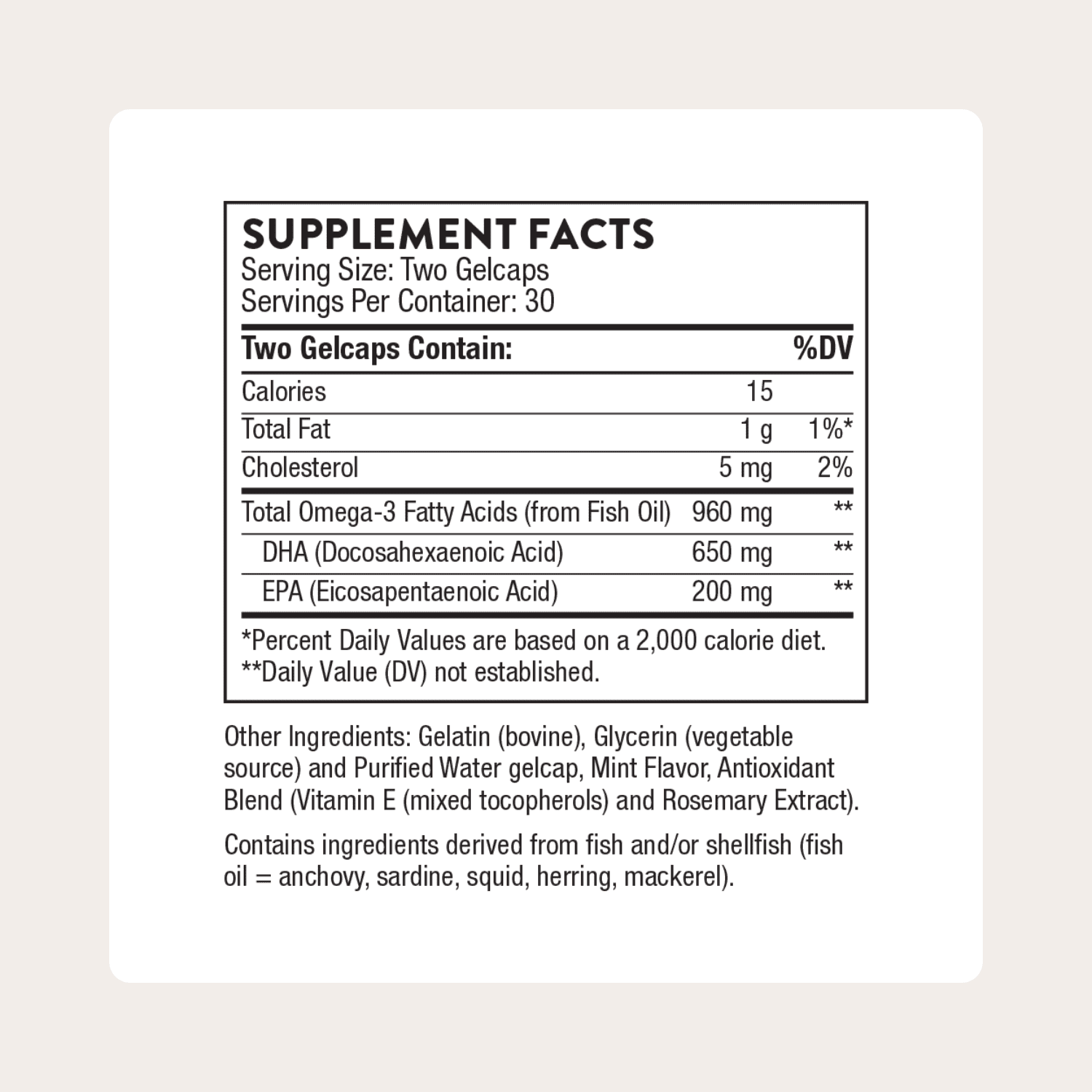 THORNE - Advanced DHA - 650 mg DHA and 200 mg of EPA - Supports Healthy Brain Aging and Nerve Function* - 60 gelcaps