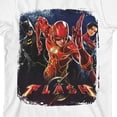 thumbnail image 7 of The Flash Movie Distressed Edges Character Group Poster Art With Logo Crew Neck Short Sleeve Boys' White T-shirt-Large, 7 of 7