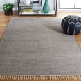thumbnail image 2 of SAFAVIEH Montauk Karlene Geometric Cotton Area Rug, Ivory/Anthracite, 3' x 5', 2 of 11