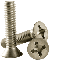 5/16"-18 x 1-1/4" Machine Screw, Stainless Steel (18-8), Phillips Flat Head (inch) Head Style: Flat, (QUANTITY: 100) Drive: Phillips, Thread: Coarse Thread (UNC), Fully Threaded