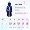 thumbnail image 5 of Moggemol Garçons Enfants Robe de Boxe Robe Longueur Complète Cape à Capuche en Satin avec Ceinture Tenue de Boxe d'Halloween Noir&Violet 12, 5 of 5